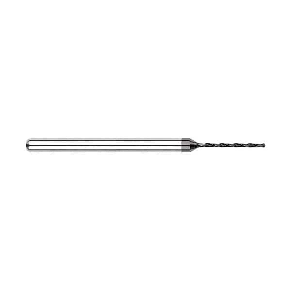0.0394 in. 1 mm Drill dia x 0.395 in. Flute Length Carbide Drill, 2 Flutes